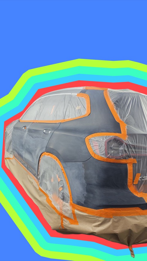 BMW X5: Устранение повреждений после ДТП, локальная покраска и полировка — фото ДО ремонта в Колпино | GGS Сервис